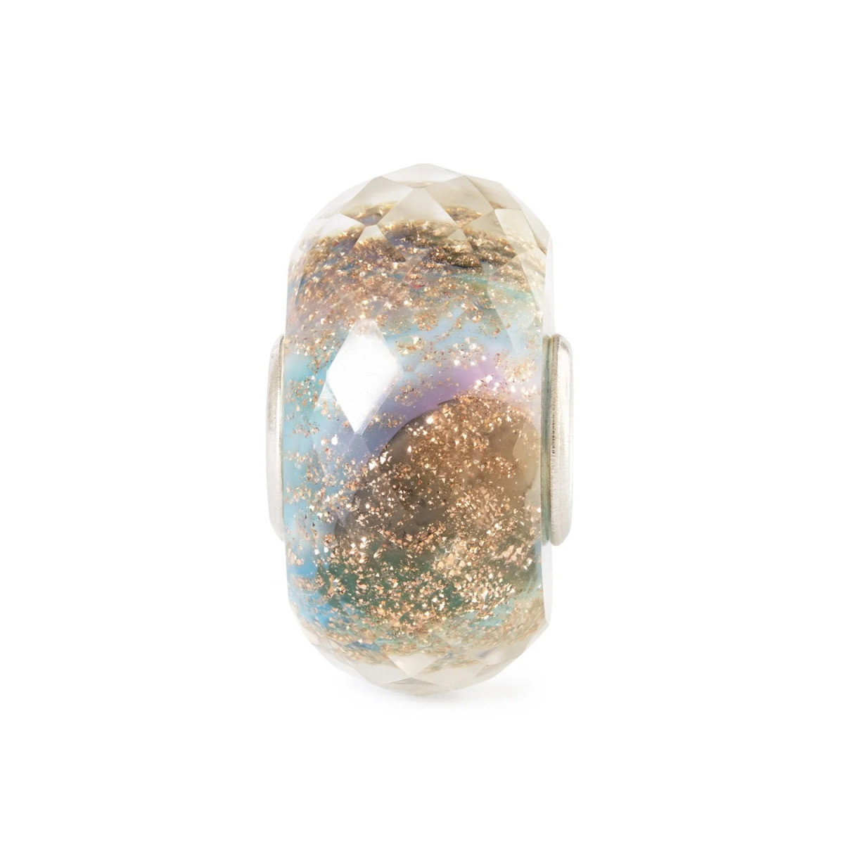 Trollbeads TGLBE-30191 Droomlicht kraal goudkleurig blauw