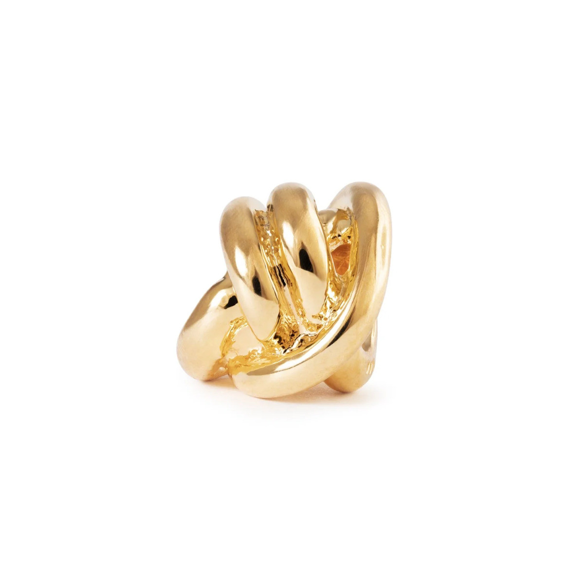 Trollbeads TGPBE-30003 gold plated bedel met geluksknoop