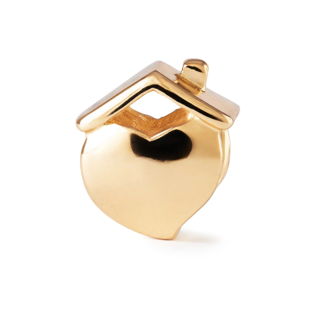 Trollbeads TGPBE-30004 bedel Thuis gold plated huisje