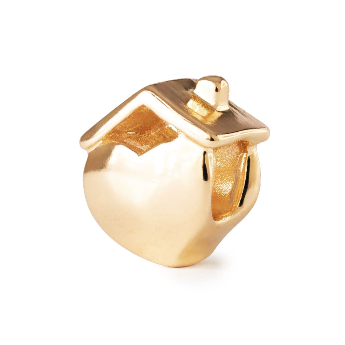 Trollbeads TGPBE-30004 bedel Thuis gold plated huisje