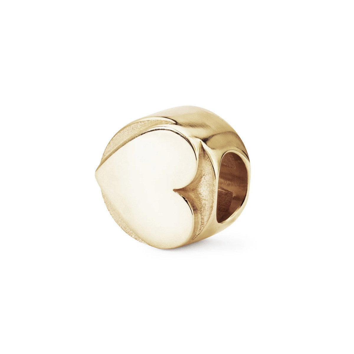 Trollbeads TGPBE-50001 Liefde in balans gold plated bedel met yin yang teken en hartjes