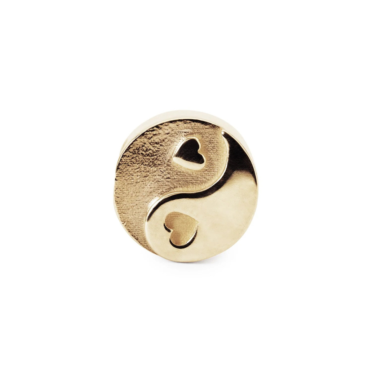 Trollbeads TGPBE-50001 Liefde in balans gold plated bedel met yin yang teken en hartjes
