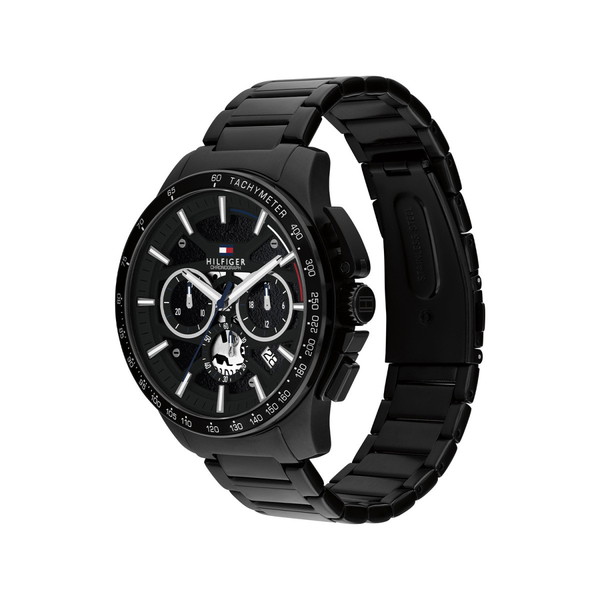 Tommy Hilfiger Bank TH1792262 herenhorloge staal met zwarte wijzerplaat - Ø 44mm