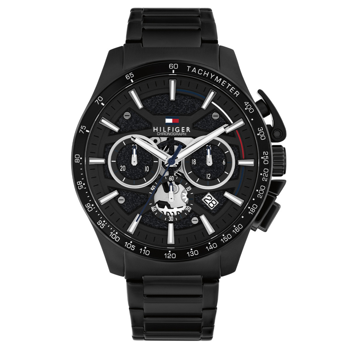 Tommy Hilfiger Bank TH1792262 herenhorloge staal met zwarte wijzerplaat - Ø 44mm