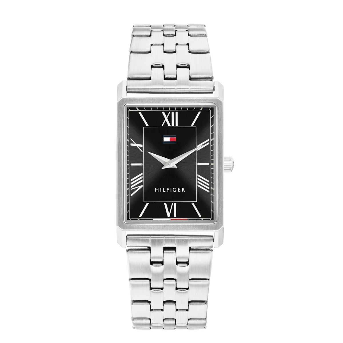 Tommy Hilfiger Ben TH1710773 herenhorloge met rechthoekige kast en zwarte wijzerplaat - Ø 40 mm