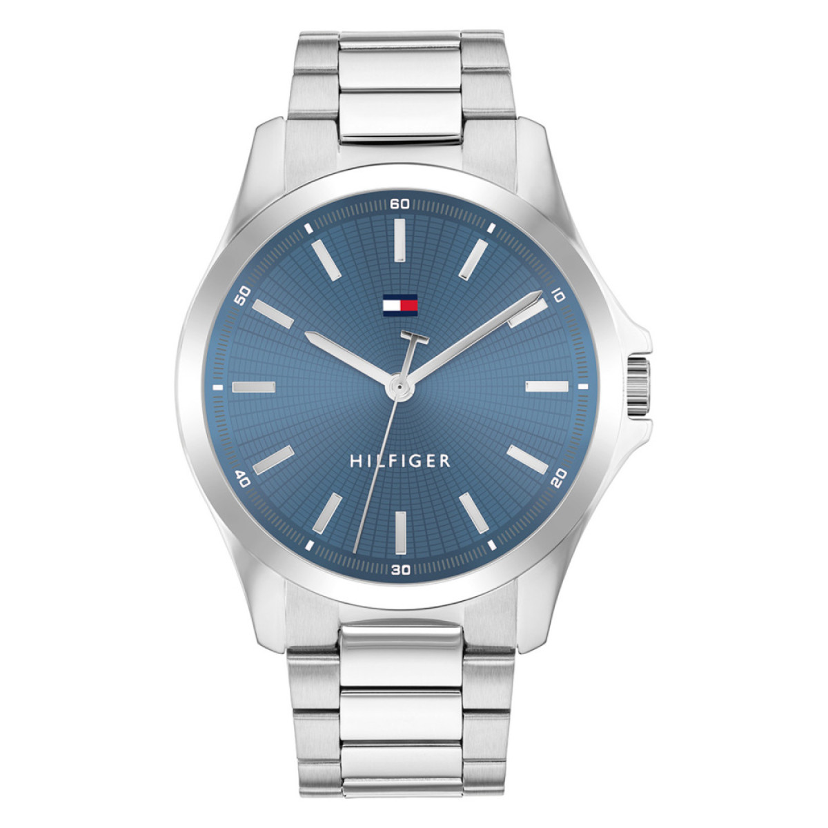 Tommy Hilfiger Bruce TH1710670 Herenhorloge staal met blauwe wijzerplaat - Ø 43 mm