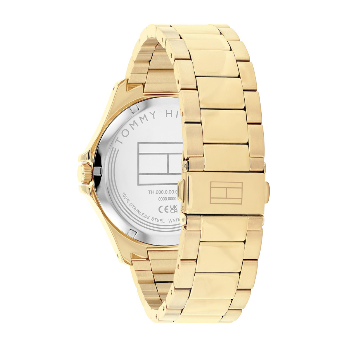 Tommy Hilfiger Bruce TH1710679 Goudkleurig herenhorloge met blauwe wijzerplaat
