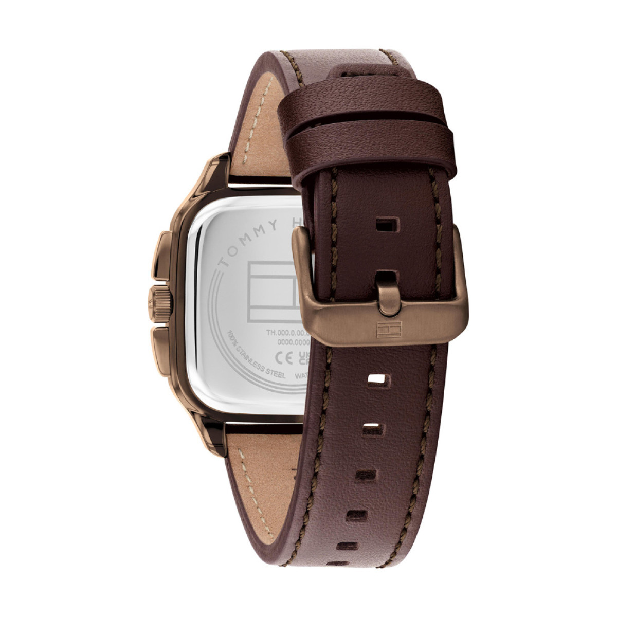 Tommy Hilfiger Herald TH1792221 Rosékleurig herenhorloge van staal met bruine wijzerplaat - Ø 39 mm