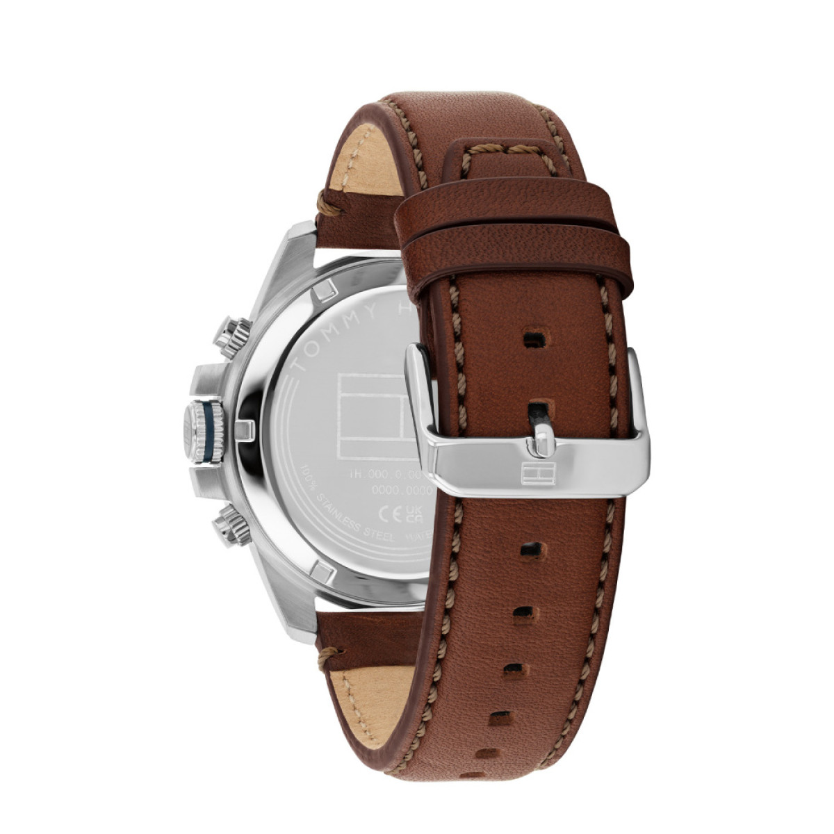 Tommy Hilfiger Jameson TH1792195 Bruin herenhorloge met blauwe wijzerplaat - Ø 43 mm