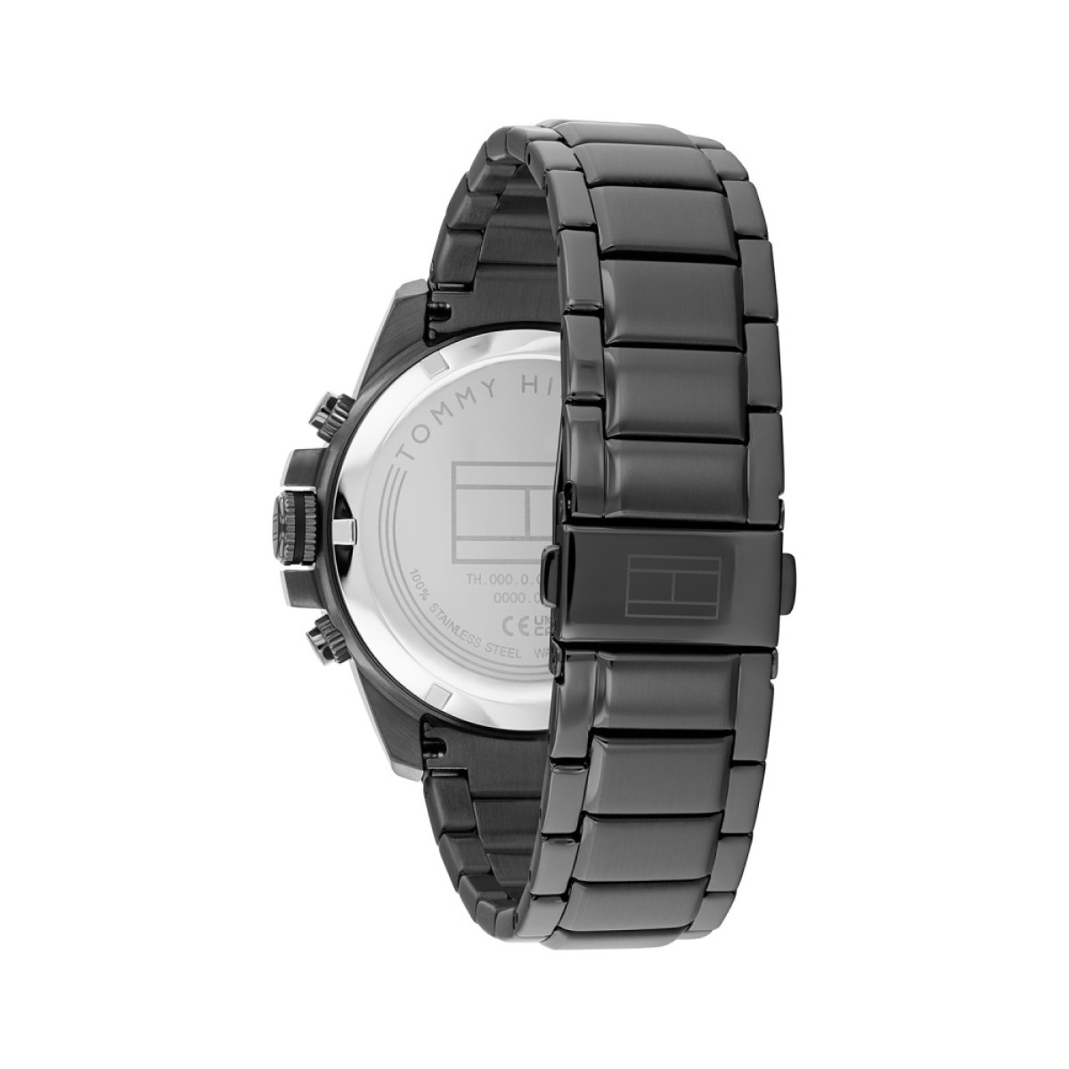 Tommy Hilfiger Jameson TH1792218 Antraciet stalen herenhorloge met rosékleurige accenten - Ø 43 mm
