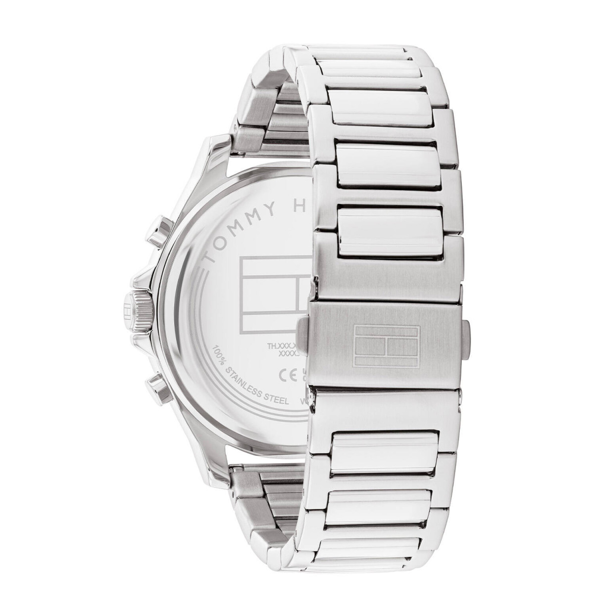 Tommy Hilfiger Lance TH1710518 Chronograaf herenhorloge van staal met blauwe wijzerplaat - Diameter 46 mm