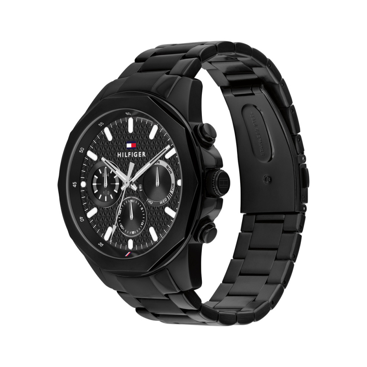 Tommy Hilfiger Lars TH1710653 Zwart horloge voor heren met quartz uurwerk