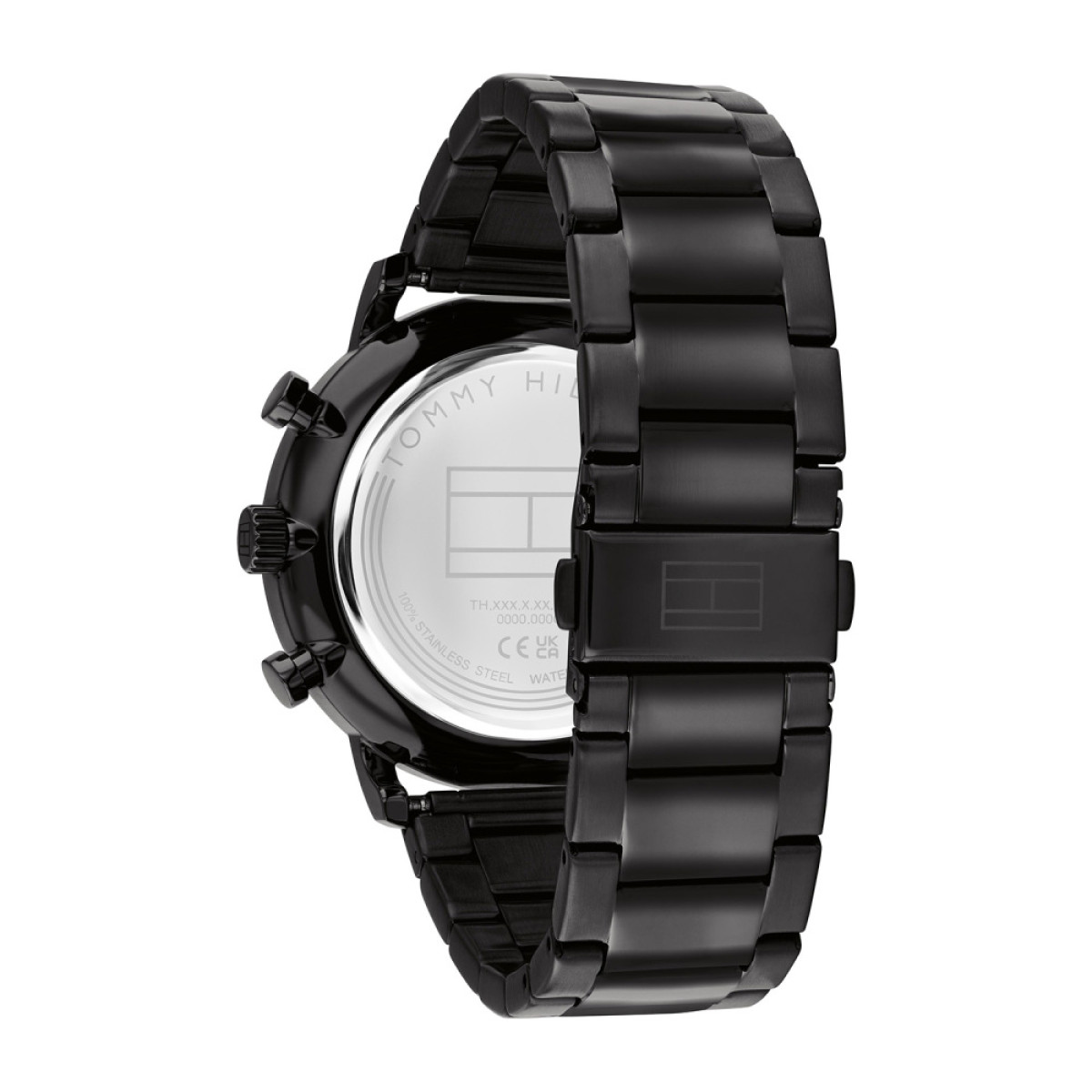 Tommy Hilfiger Legend TH1710706 Zwart stalen herenhorloge met goudkleurige accenten - Ø 44 mm