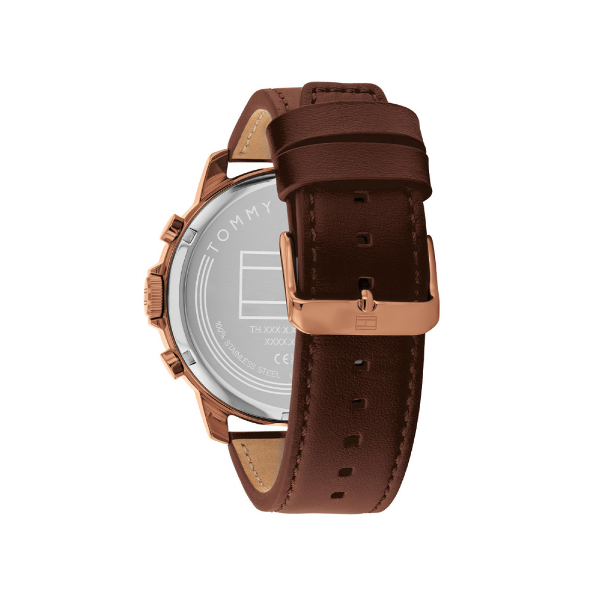Tommy Hilfiger Luca TH1792207 Rosékleurig herenhorloge met groene wijzerplaat - Ø 50 mm