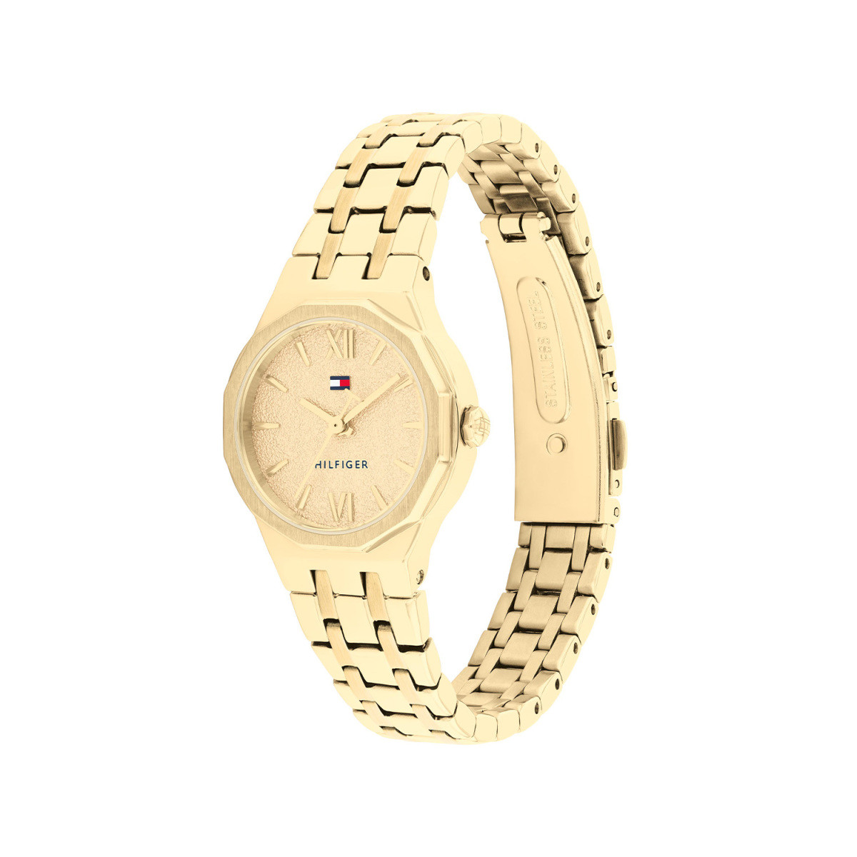 Tommy Hilfiger Mackenzie TH1782886 dameshorloge goudkleurig staal met goudkleurige wijzerplaat - Ø 25 mm