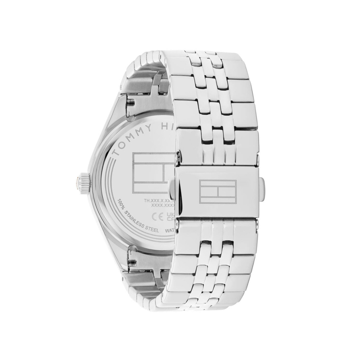 Tommy Hilfiger Monica TH1782714 Dameshorloge met stalen band - Blauwe wijzerplaat - Ø 38 mm