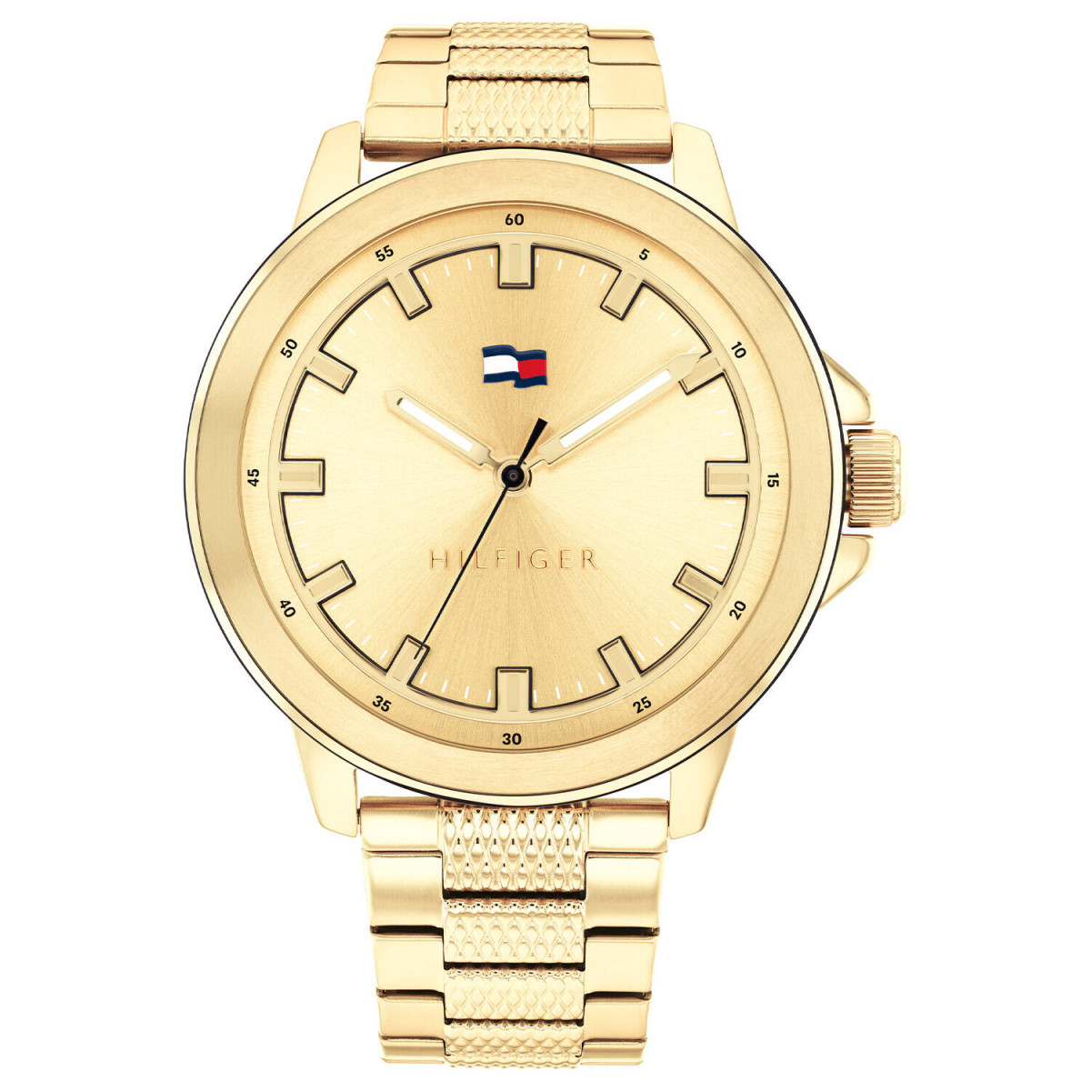 Tommy Hilfiger Nelson TH1792025 Goudkleurig stalen herenhorloge - Diameter 46 mm
