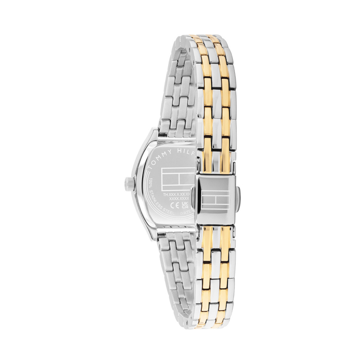 Tommy Hilfiger Norah TH1782907 dameshorloge met groene wijzerplaat en bicolor band - Ø 22 mm