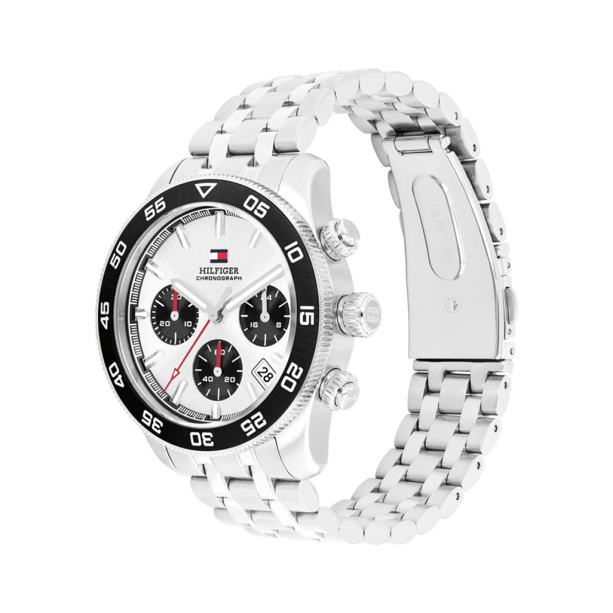 Tommy Hilfiger TH85 Chronograph TH1792215 Herenhorloge staal met zilverkleurige wijzerplaat - Ø 41 mm