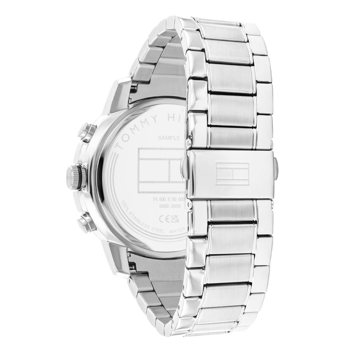Tommy Hilfiger Troy TH1792106 Chronograaf herenhorloge van staal met grijze wijzerplaat - Diameter 46 mm