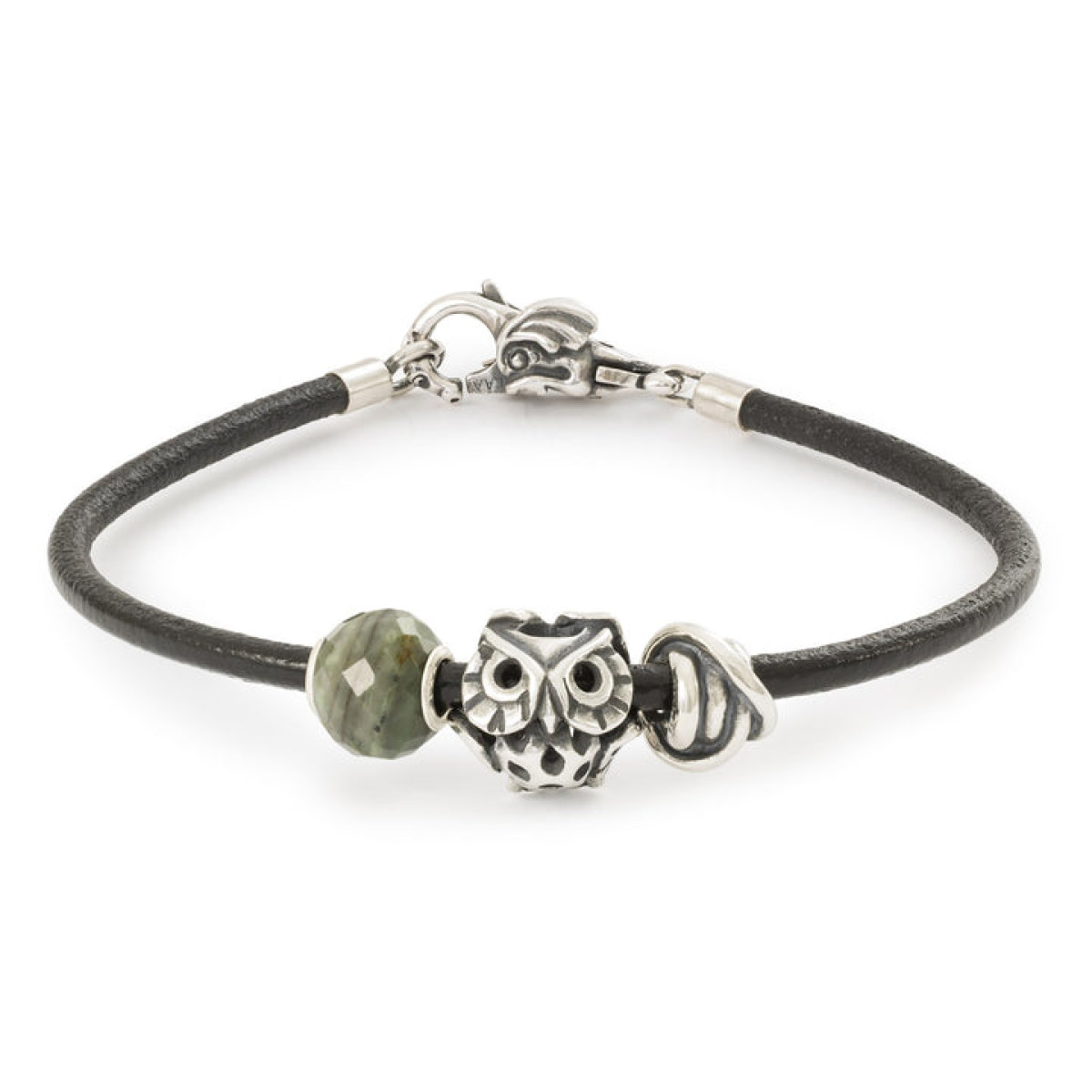 Trollbeads zwarte koordarmband zonder sluiting