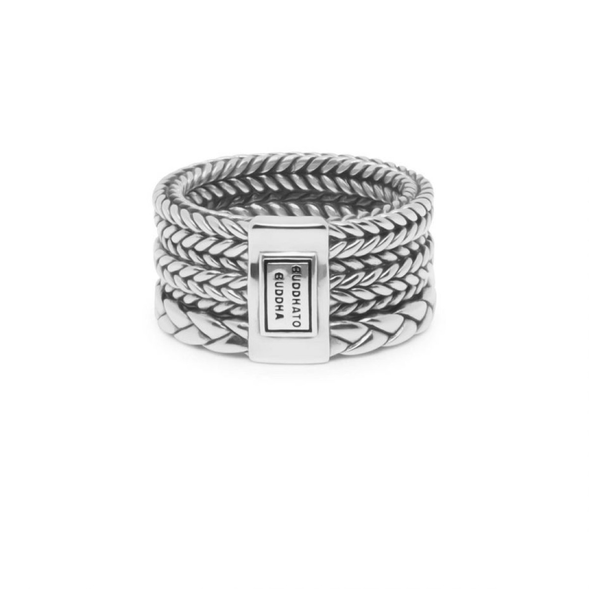 Buddha to Buddha 615 Triple Mini Ring Silver
