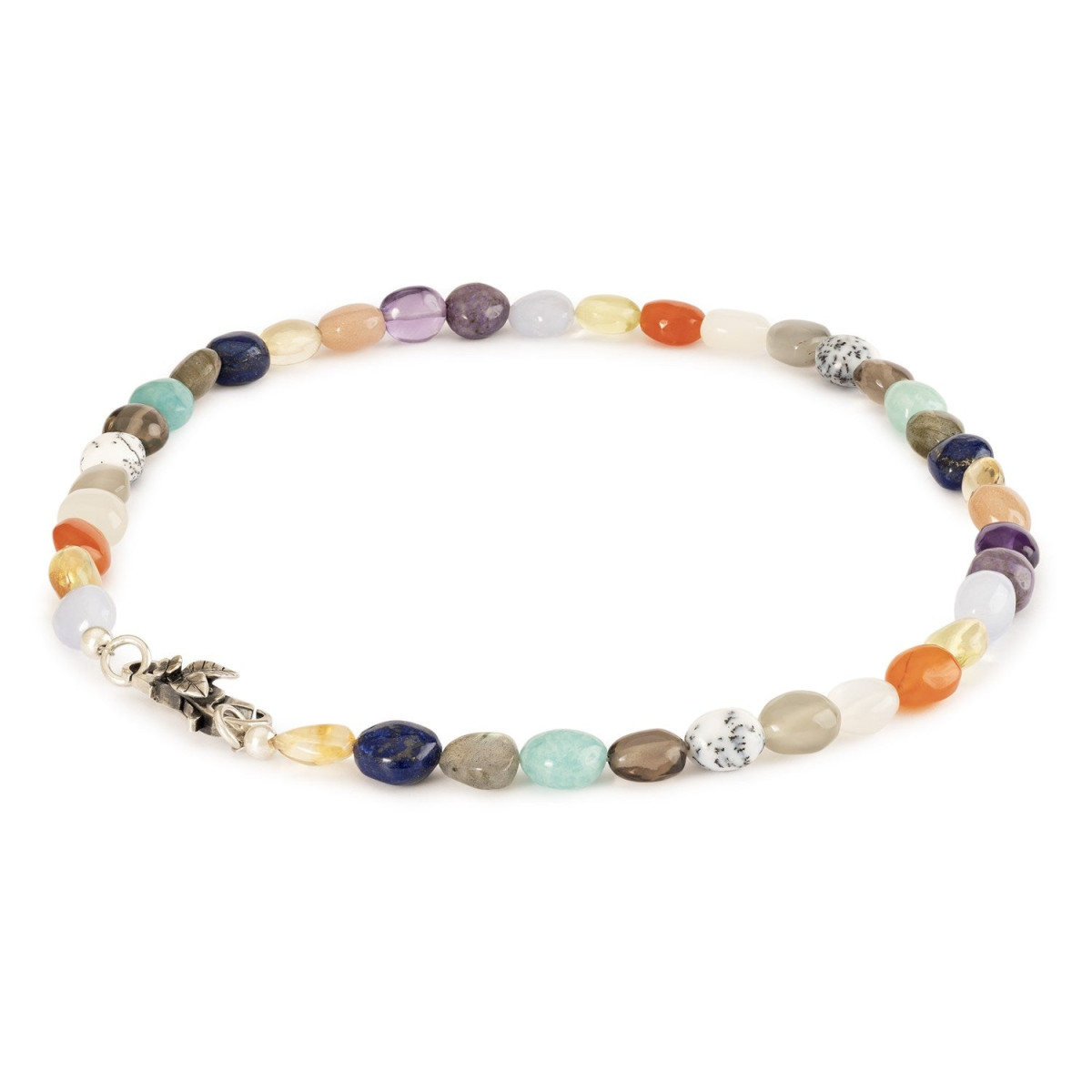 Trollbeads collier met kleurrijke edelstenen