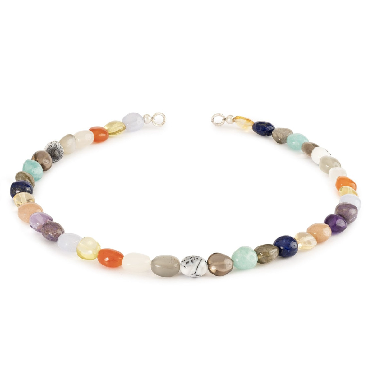 Trollbeads collier met kleurrijke edelstenen
