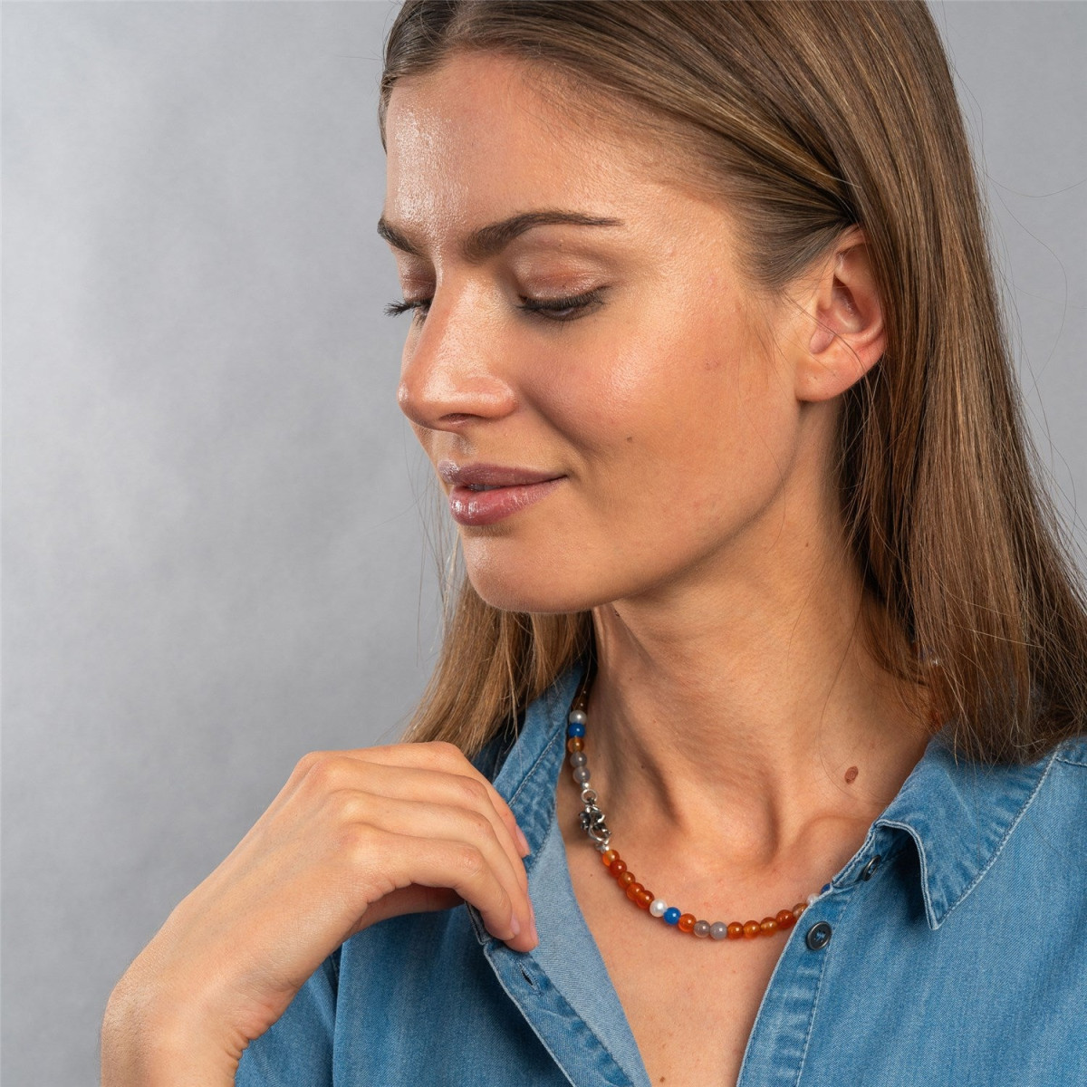 Trollbeads Dromen van Eenheid collier met edelstenen 