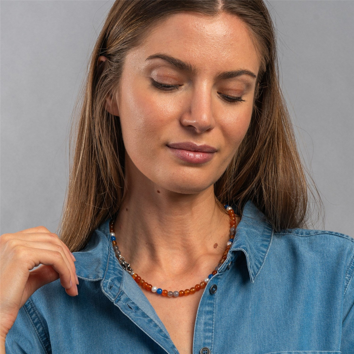 Trollbeads Dromen van Eenheid collier met edelstenen 
