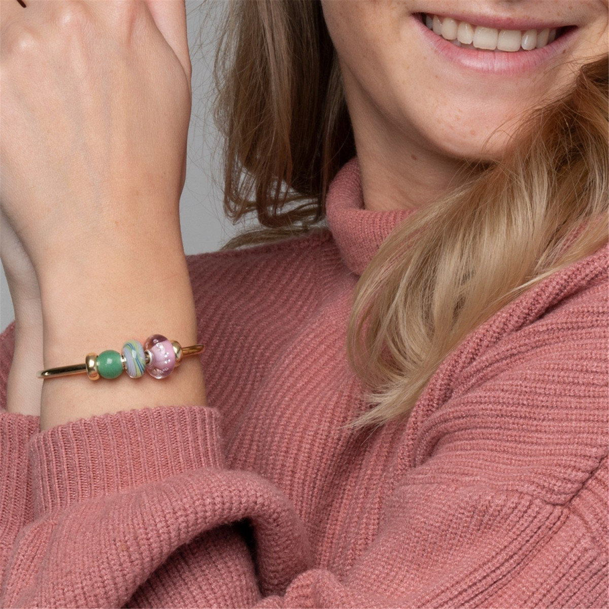Trollbeads TSTBE-00018 groene ronde Aventurijn bedel