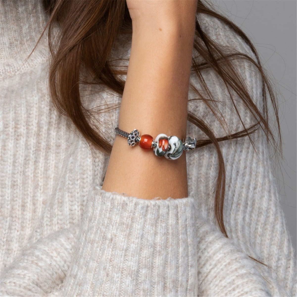 Trollbeads TSTBE-00023 Rode onyx bedel