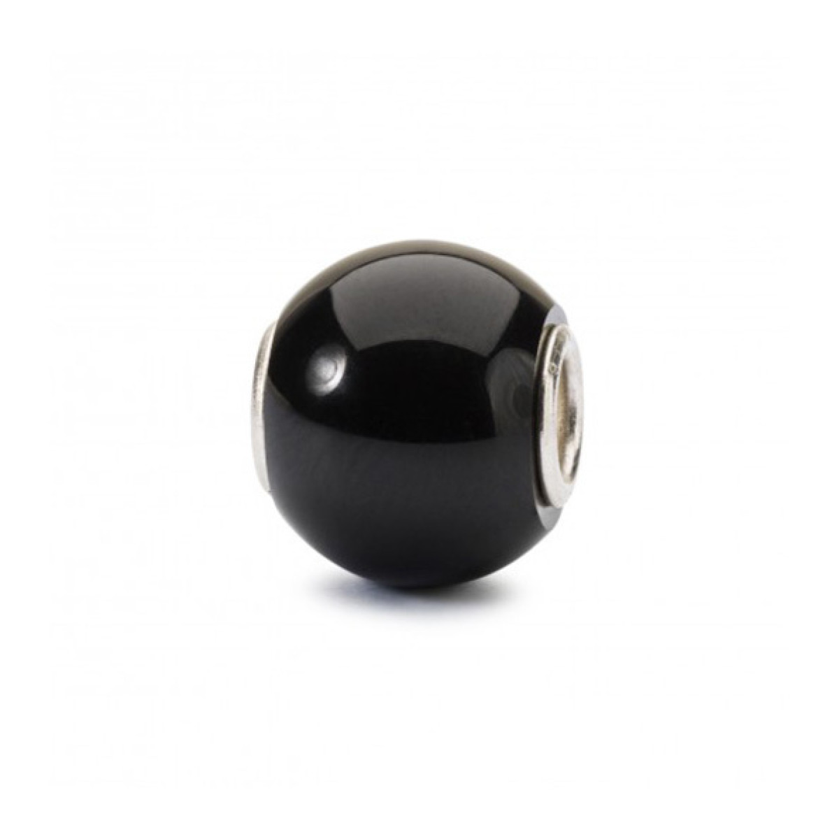 Trollbeads TSTBE-00024 Zwarte ronde onyx bedel