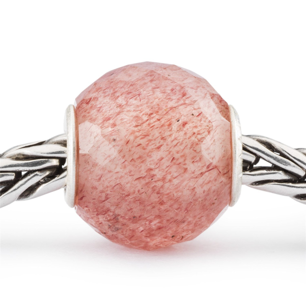 Trollbeads TSTBE-00033 Gefacetteerde ronde aardbeienkwarts bedel