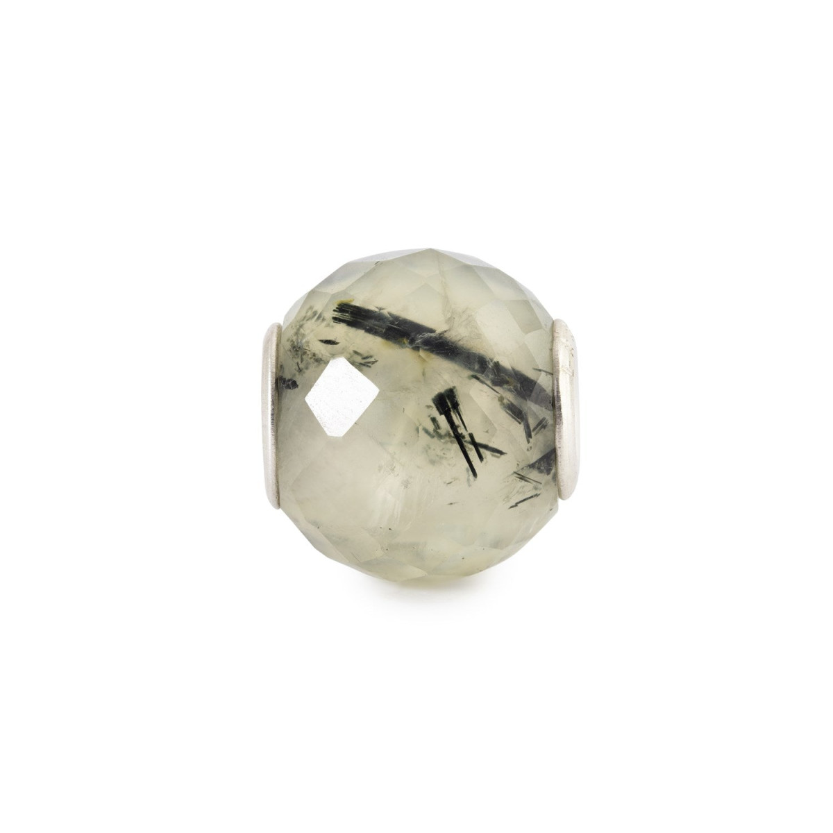 Trollbeads TSTBE-00048 Groene prehniet kraal van zilver