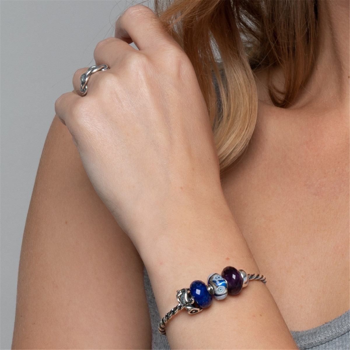Trollbeads TSTBE-20017 blauwe Lapis lazuli bedel