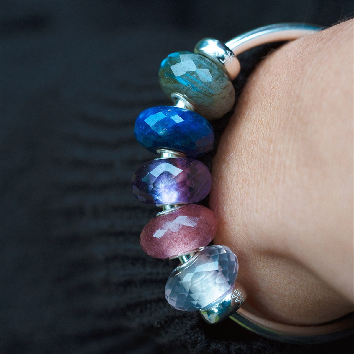 Trollbeads TSTBE-20017 blauwe Lapis lazuli bedel