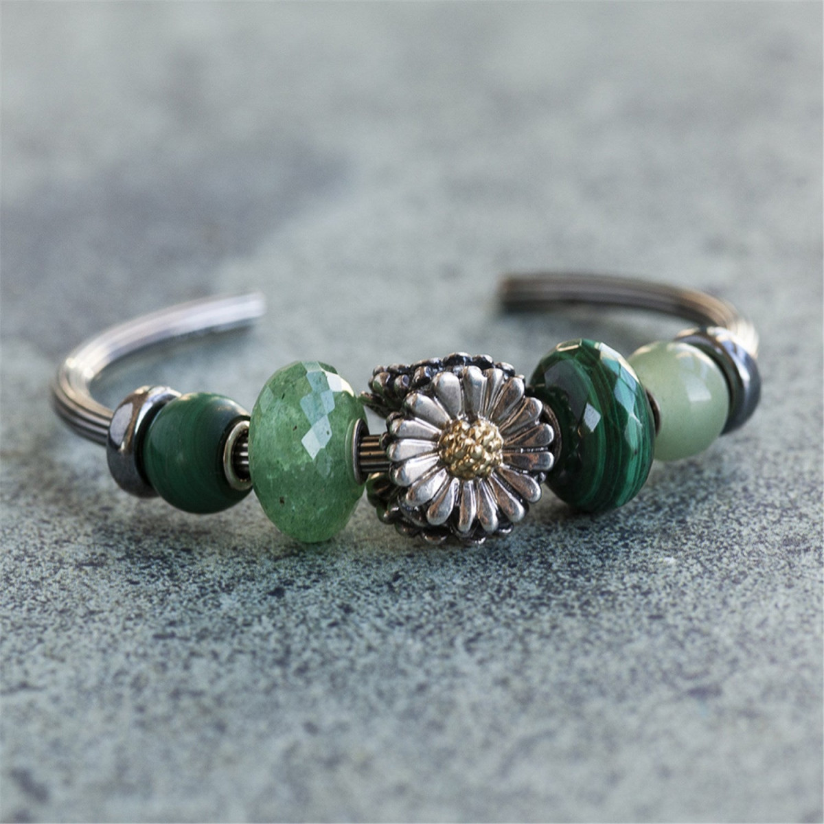 Trollbeads TSTBE-20031 Groene aventurijn bedel