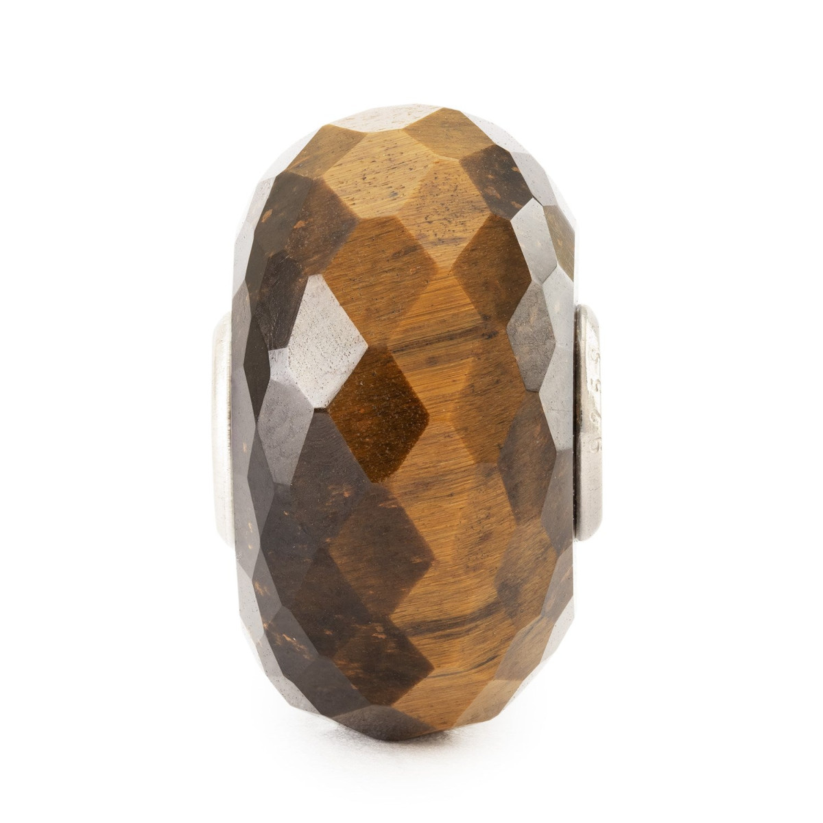 Trollbeads TSTBE-20045 Gele tijgeroog kraal met bruine kleur