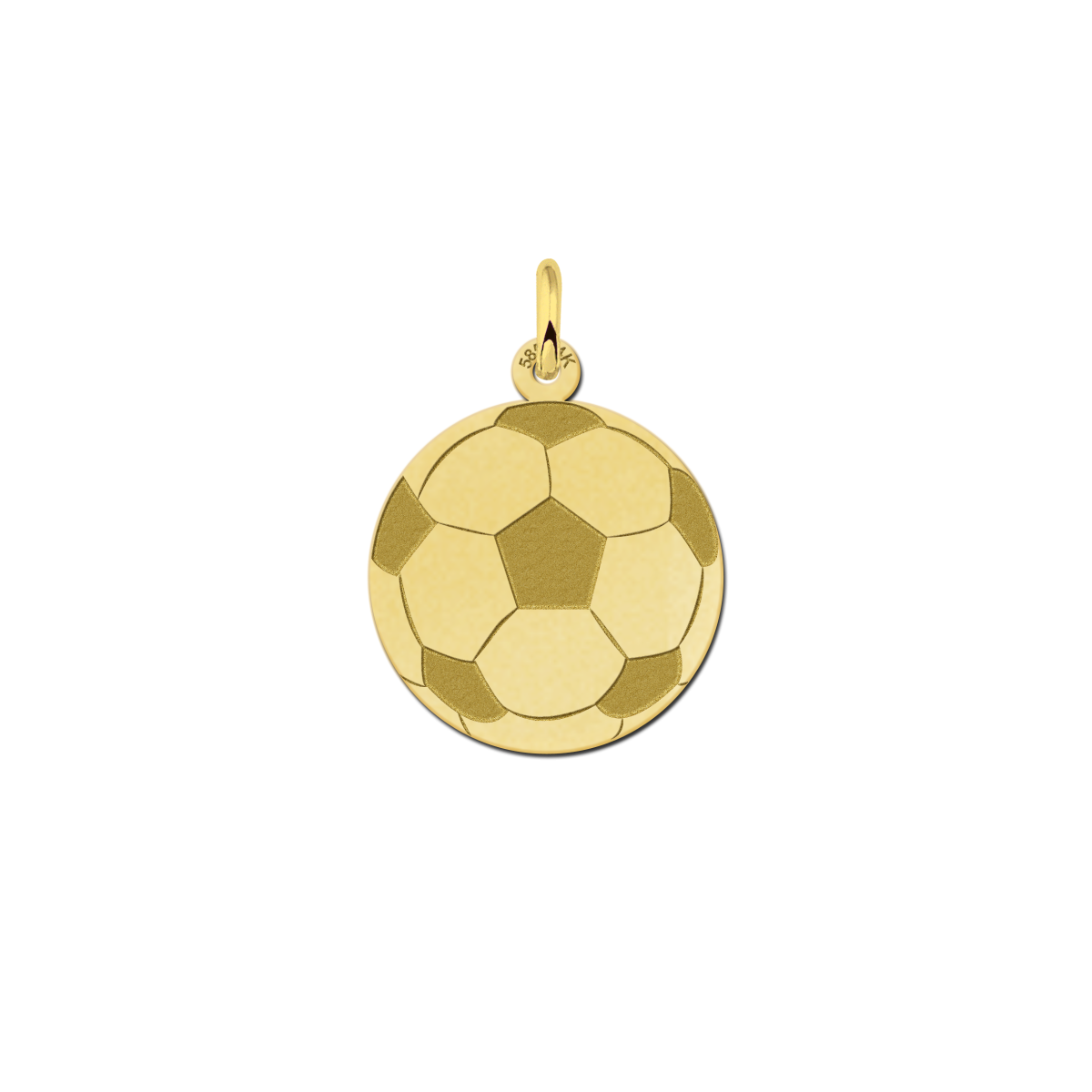Gouden voetbal hanger