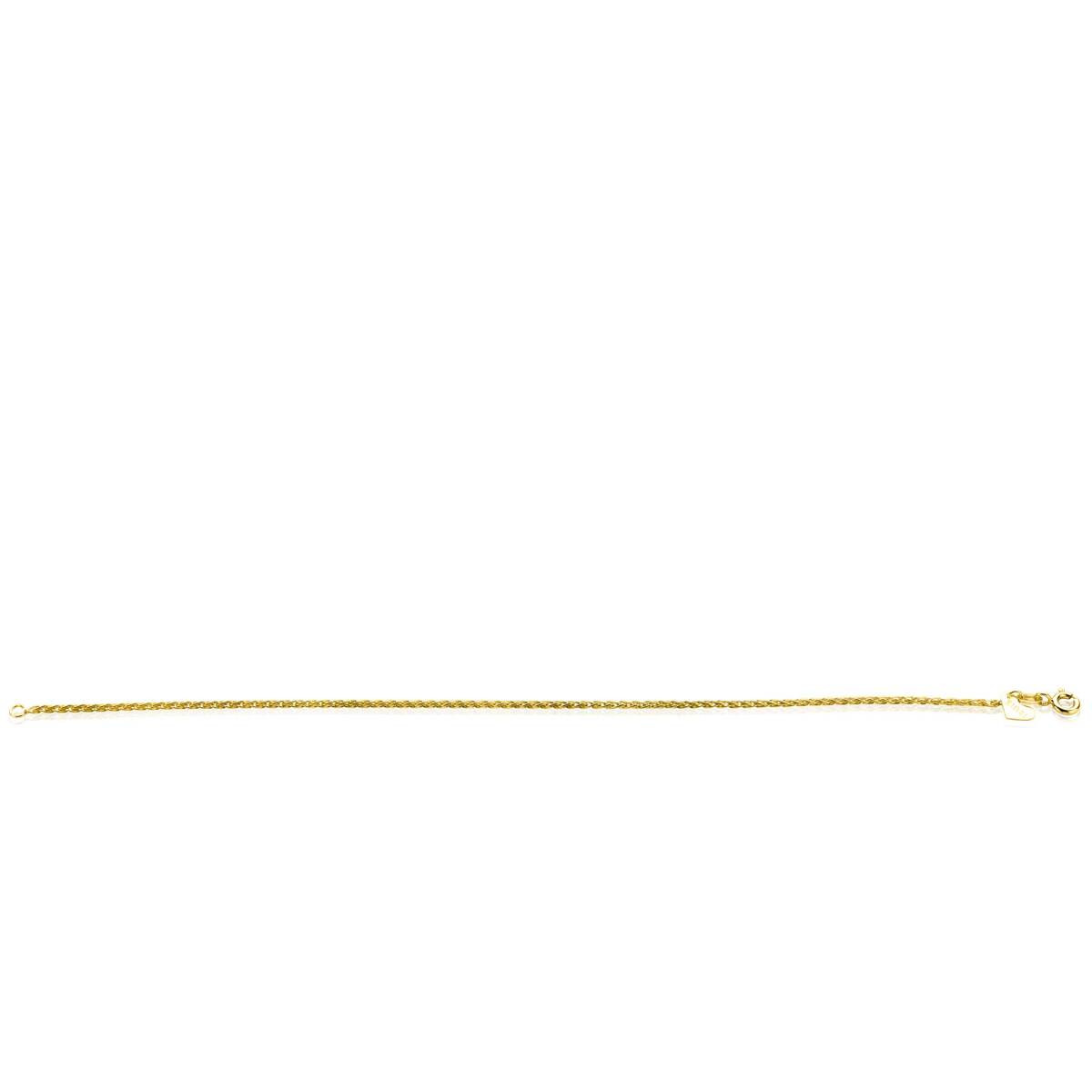 Zinzi Fatima's Favorieten ZGA307 14-karaat gouden armband met palmier schakels 1.5 mm breed - Lengte 18.5 cm