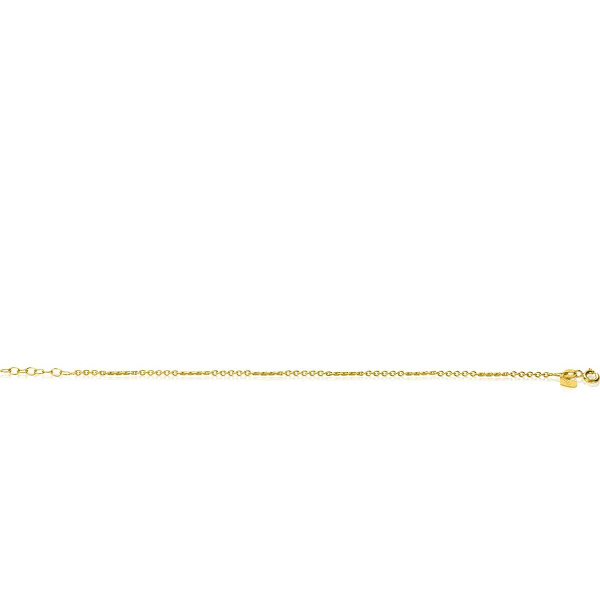 Zinzi Fatima's Favorieten ZGA500 gouden armband met diverse schakels 2 mm breed - Lengte 17-19 cm