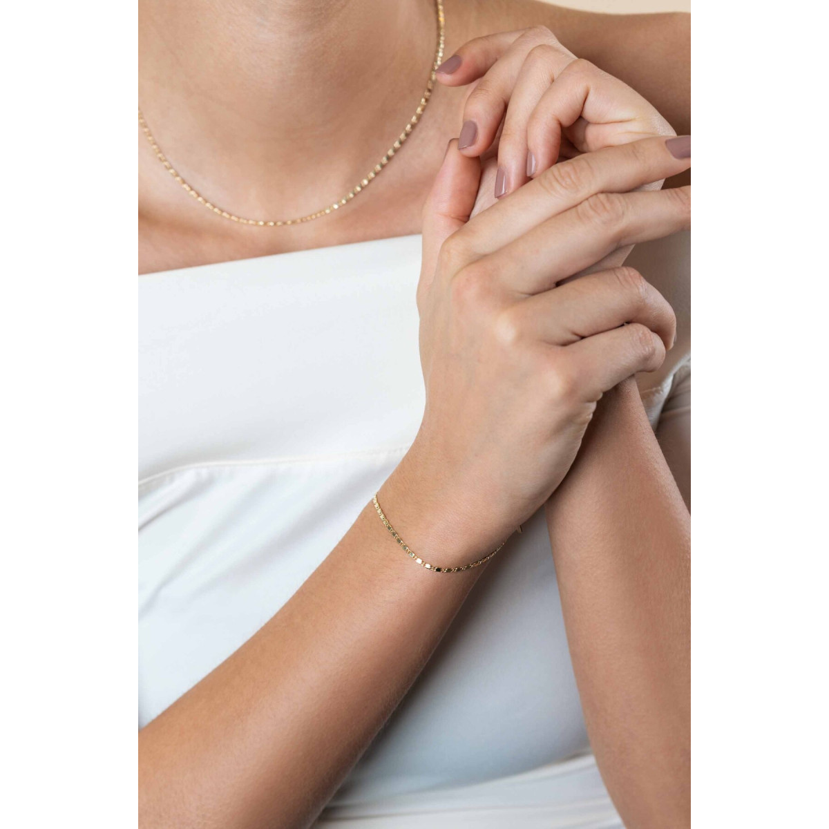 Zinzi Liekes Favorieten ZGA497 gouden schakelarmband glanzend 1.7 mm breed - Lengte 17-19 cm