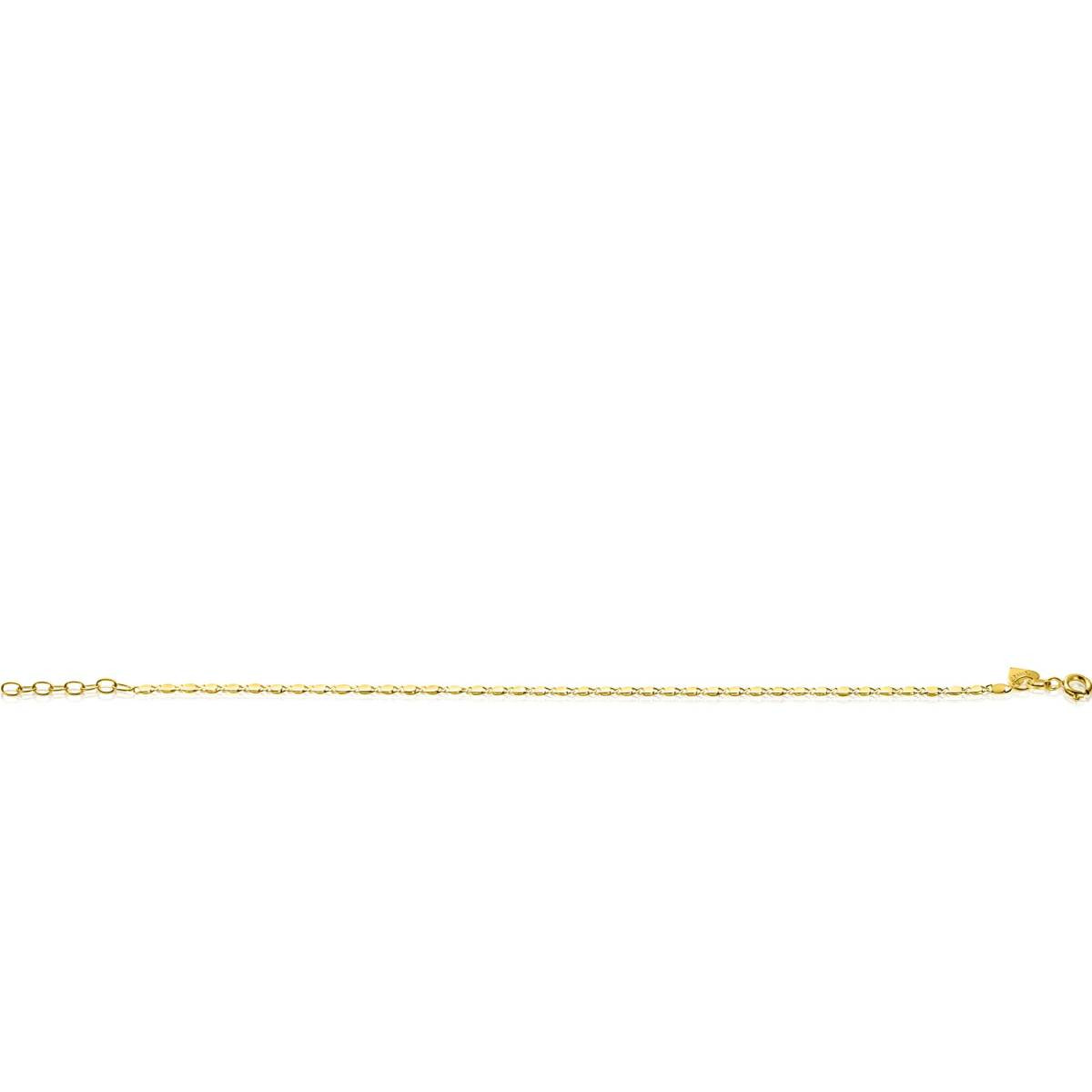 Zinzi Liekes Favorieten ZGA497 gouden schakelarmband glanzend 1.7 mm breed - Lengte 17-19 cm