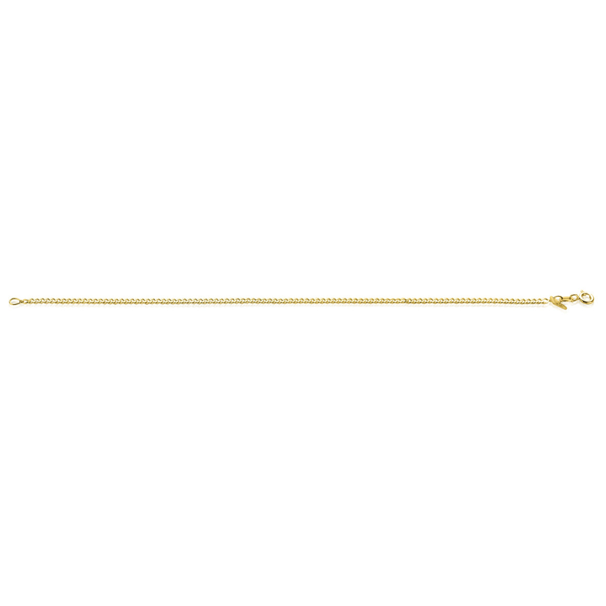 Zinzi ZGA293 gouden schakelarmband met gourmetschakels 2.2 mm breed - Lengte 18.5 cm