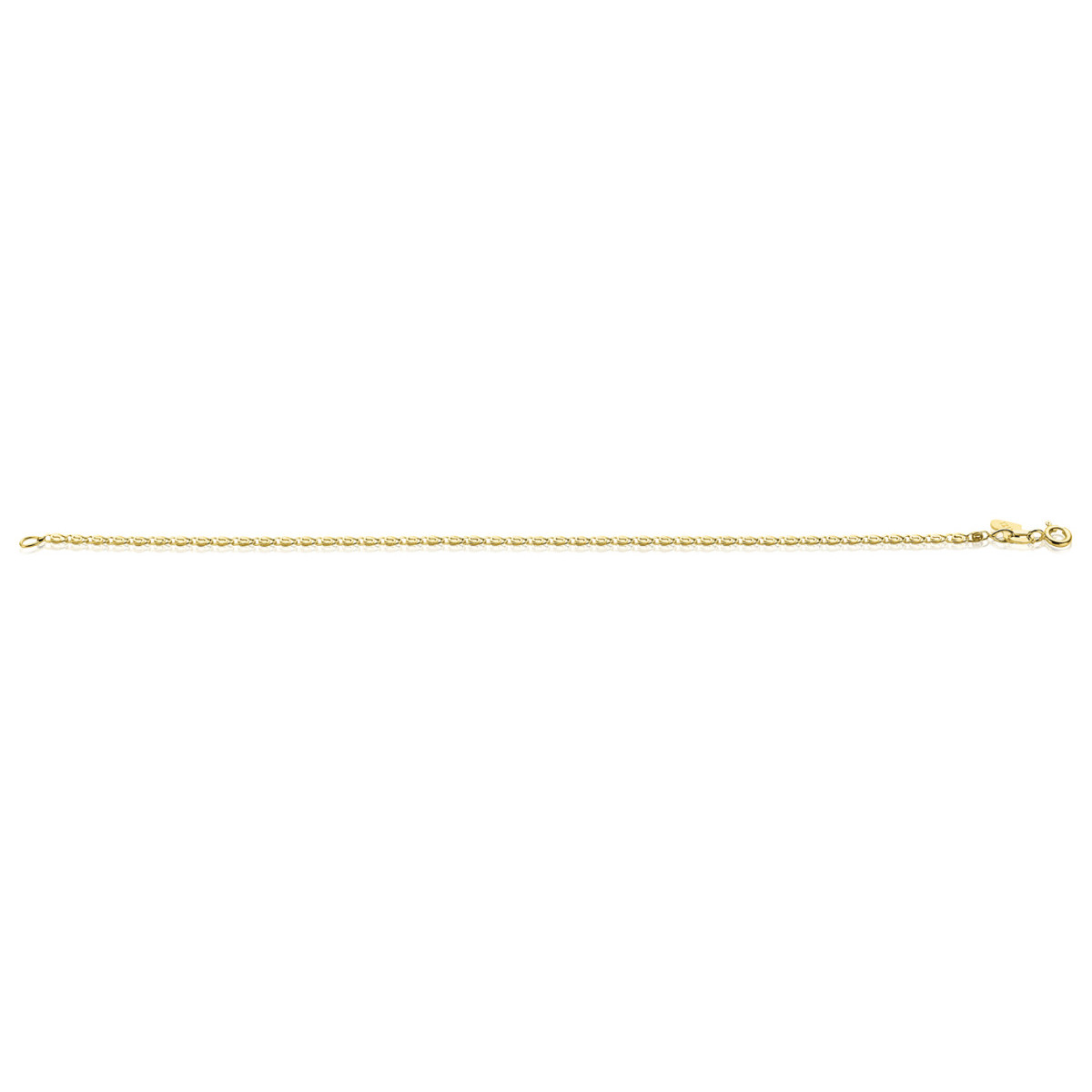 Zinzi ZGA295 14-karaat gouden fantasie schakelarmband 1.6 mm breed - Lengte 18 cm