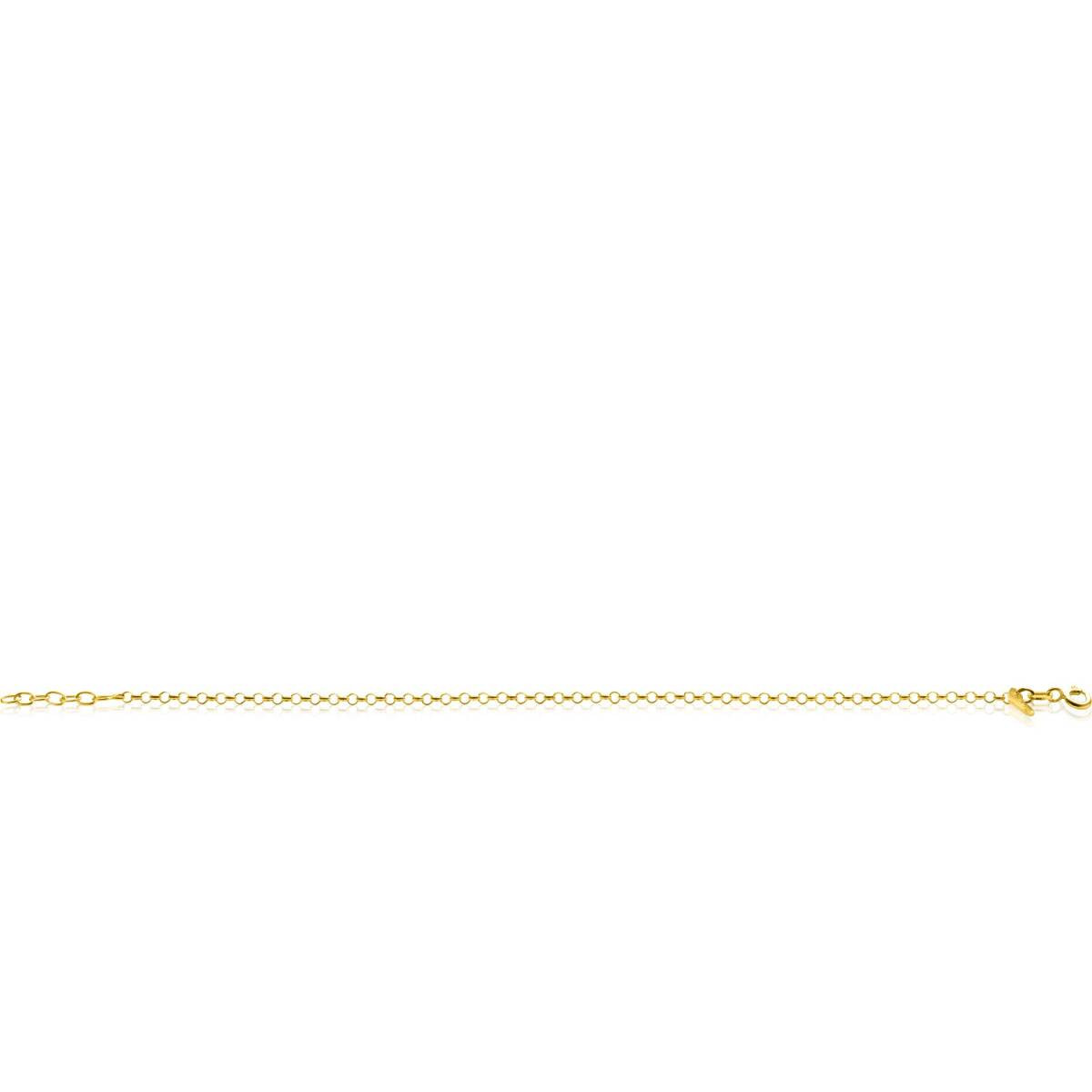 Zinzi ZGA441 gouden armband met jasseron schakels 2.2 mm breed - Lengte 18-20 cm