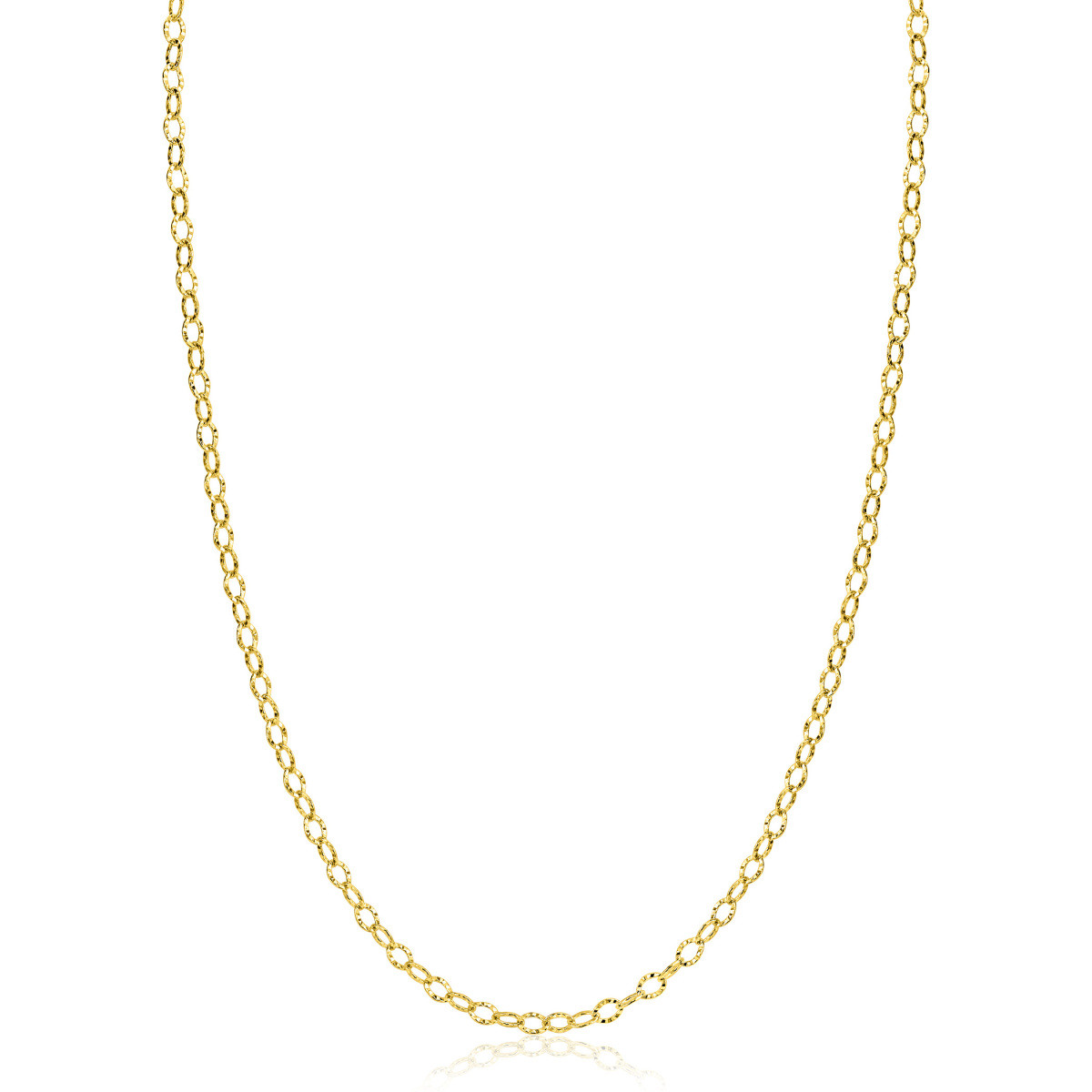 Zinzi ZGC538 gouden ankerschakelketting 3 mm breed - Lengte 45 cm
