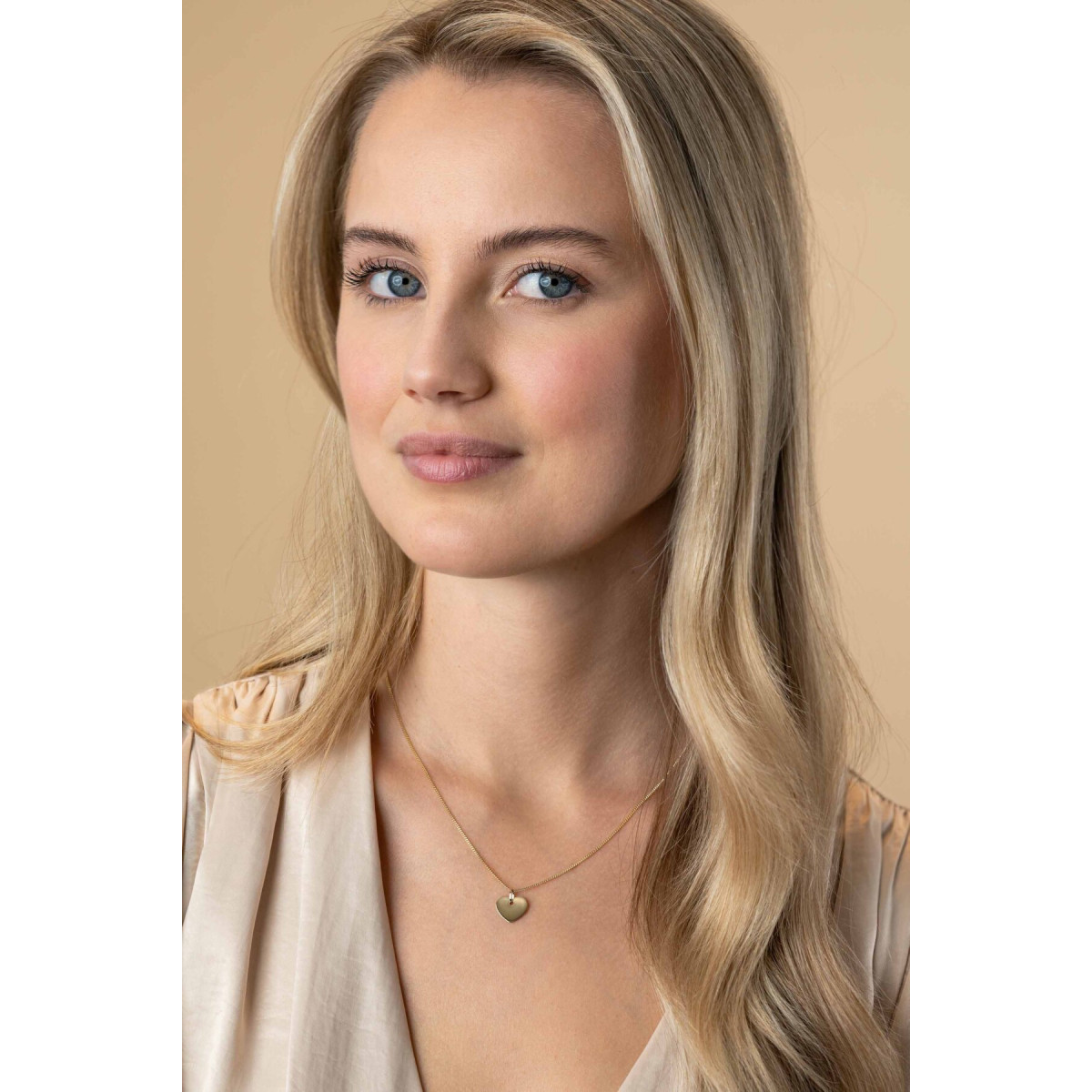 Zinzi ZGH396-12 14-karaat gouden hartjes hanger 12 mm breed - Hoogte 12.5 mm