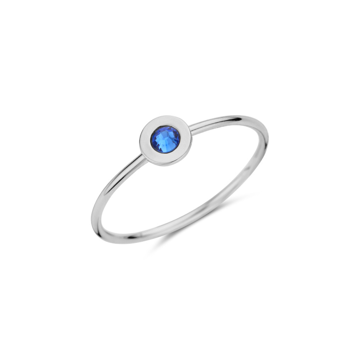 Names4ever zilveren ring met geboortesteen